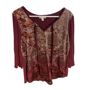 Burgundy blouse